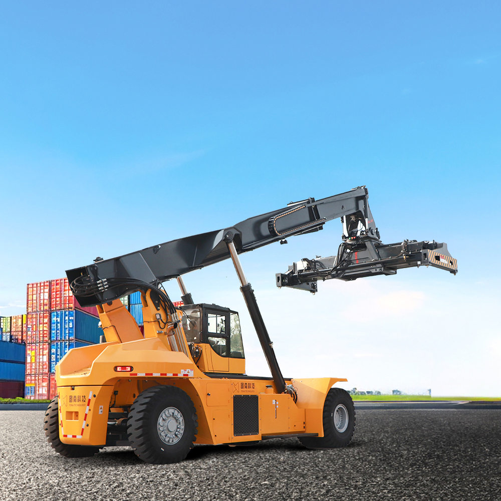 Lightweight Reach Stacker for Efficient Container Handling
