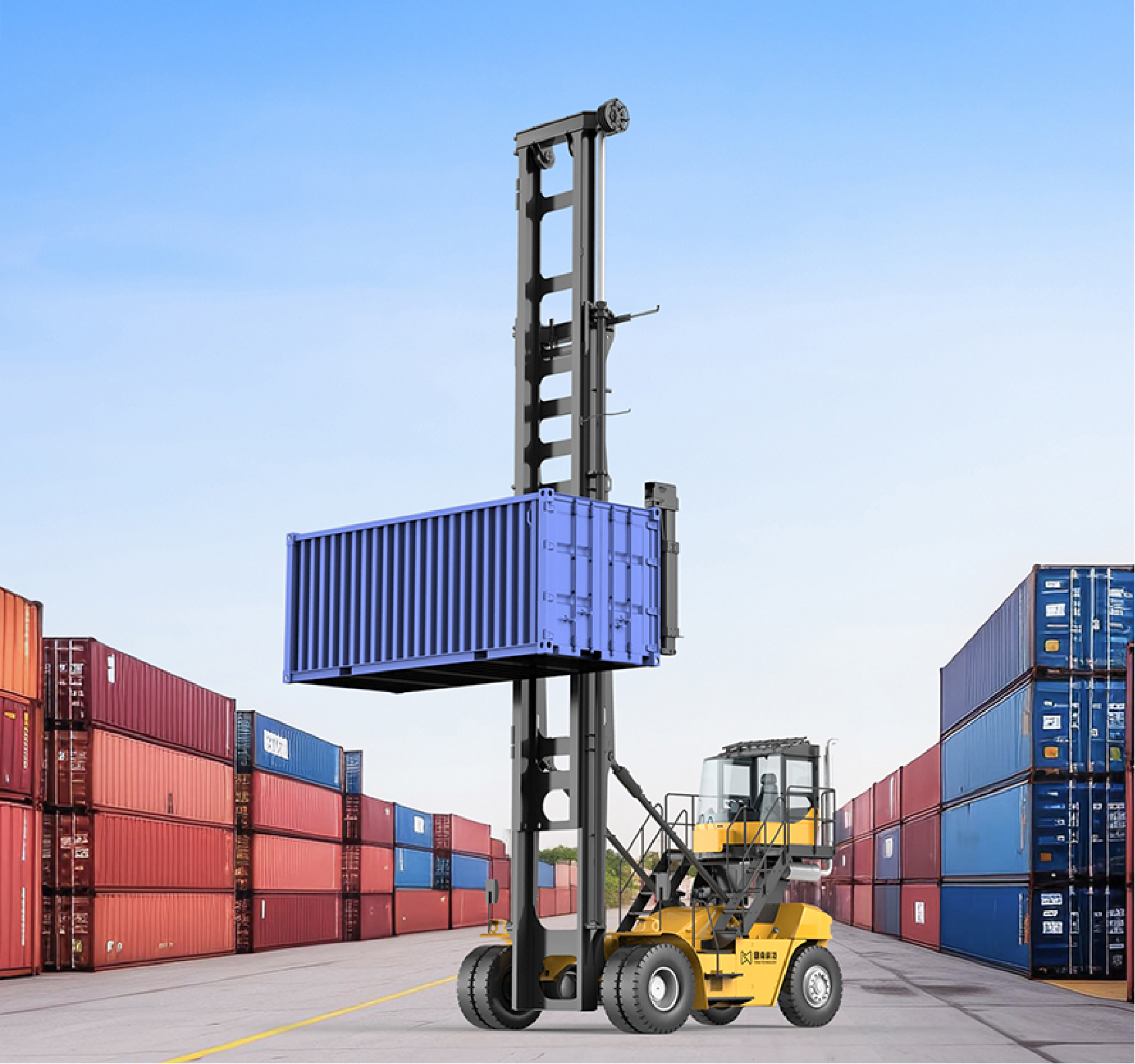 Empty Container Handler routing in a high-density depot